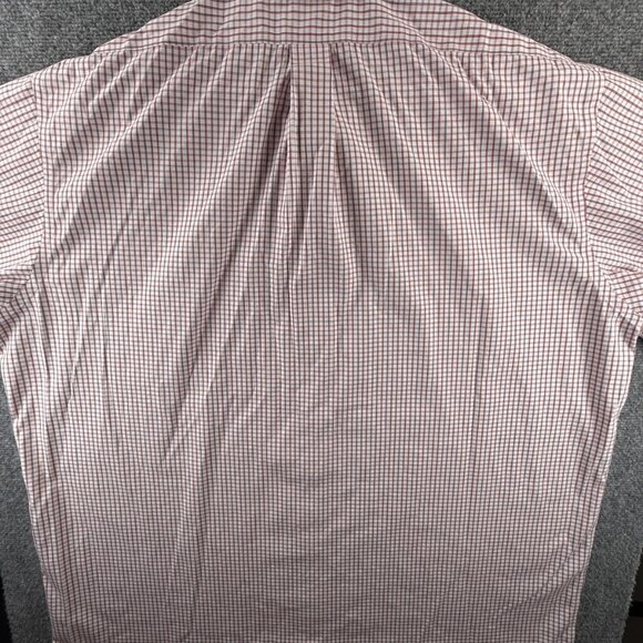 Brooks Brothers 18.5 38 Madison Red Non-Iron Cotton Check Pocket Button Up Shirt - Picture 16 of 16